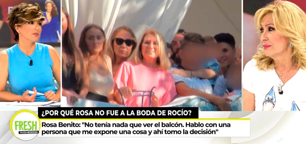 rosa benito explica por qué no fue a la boda de rocío carrasco