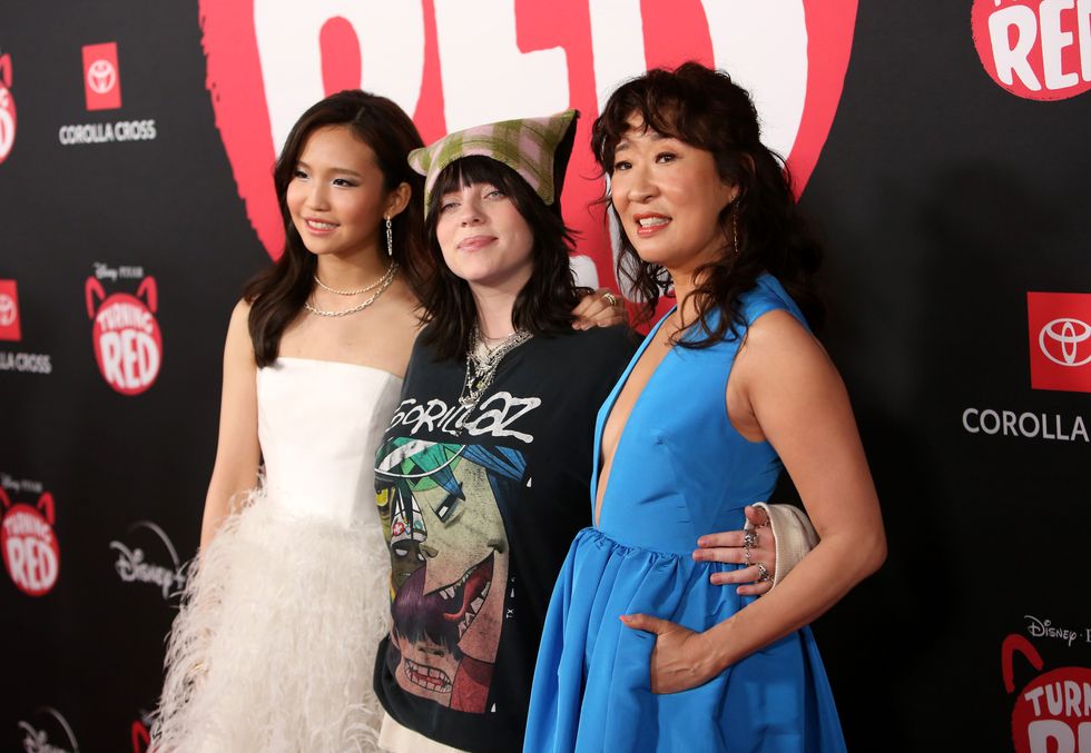 world premiere of disney and pixar's turning red in hollywood
