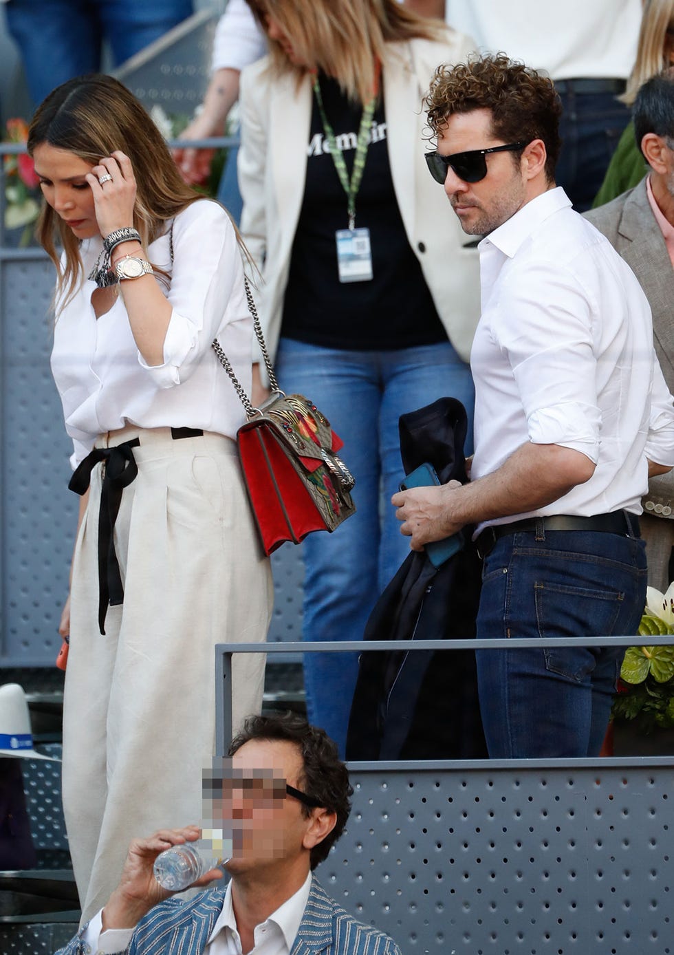 David Bisbal y Rosanna Zanetti han dejado al pequeño Matteo en casa y han disfrutado de unas horas solo para ellos dos en el Mutua Madrid Open.