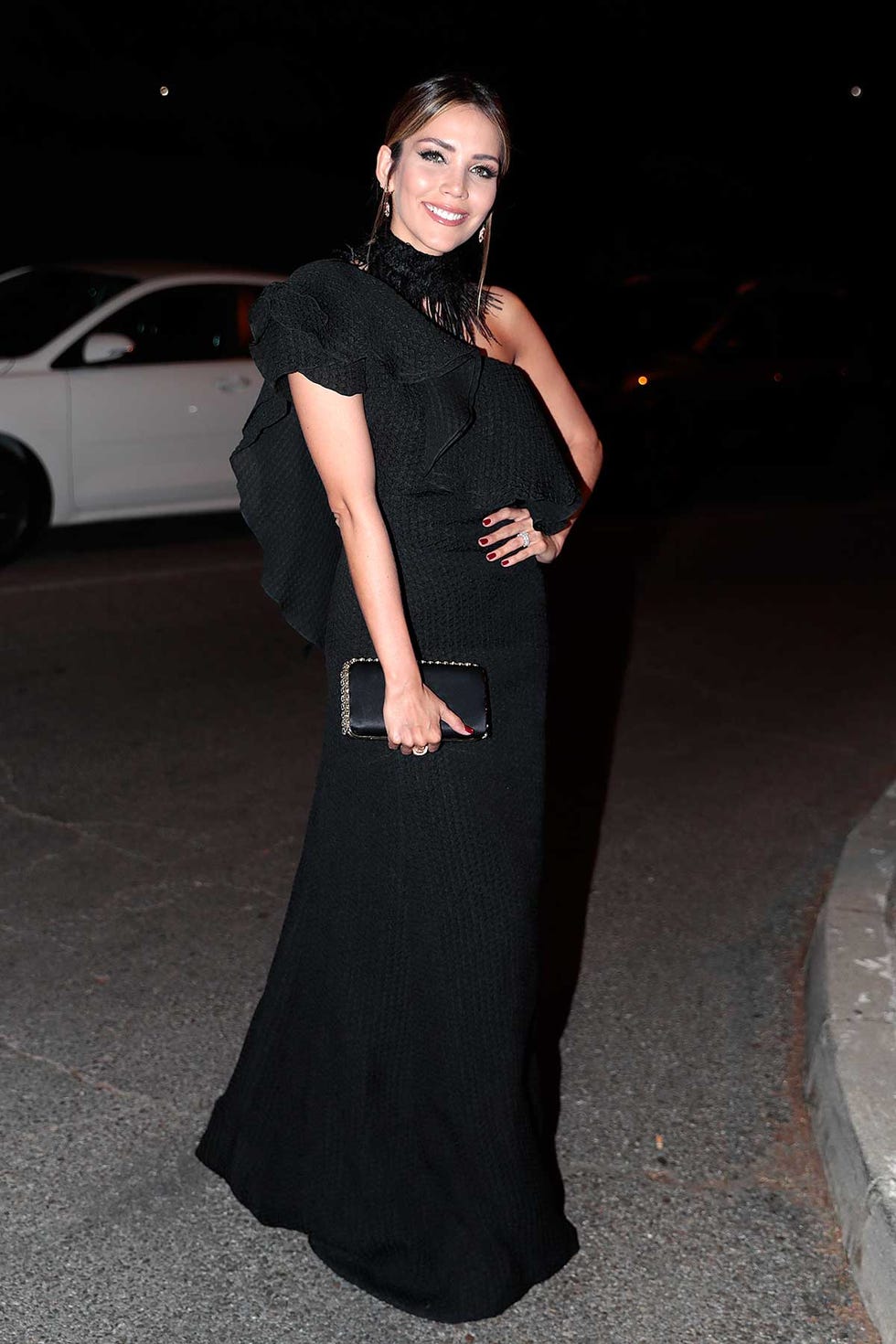 La modelo Rosanna Zanetti, tras su boda con David Bisbal, en la fiesta 30ºAniversario Vogue