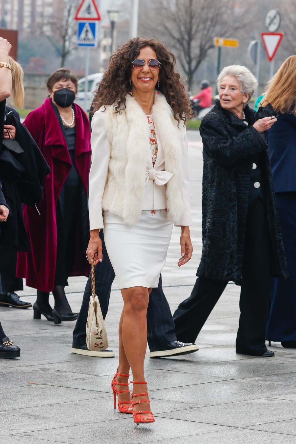 rosario flores during the delivery of the gold medals for merit in fine arts, march 2, 2022
