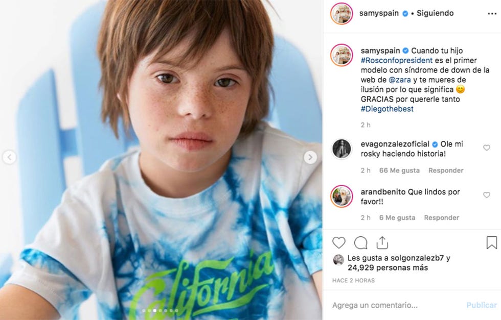 Roscón, hijo de Samantha Vallejo-Nágera, modelo de Zara