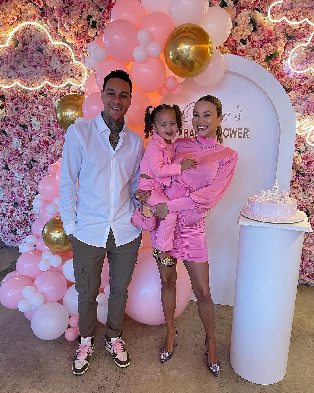 Rose Bertram en Gregory van der Wiel ouders van tweede dochtertje