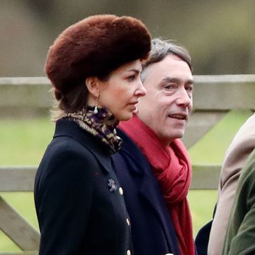 members of the royal family attend sunday church service at sandringham