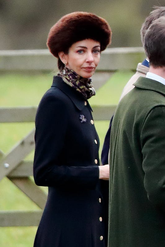 members of the royal family attend sunday church service at sandringham