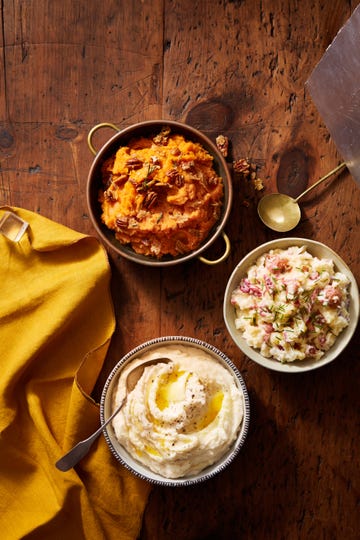 rosemary pecan mashed sweet potatoes