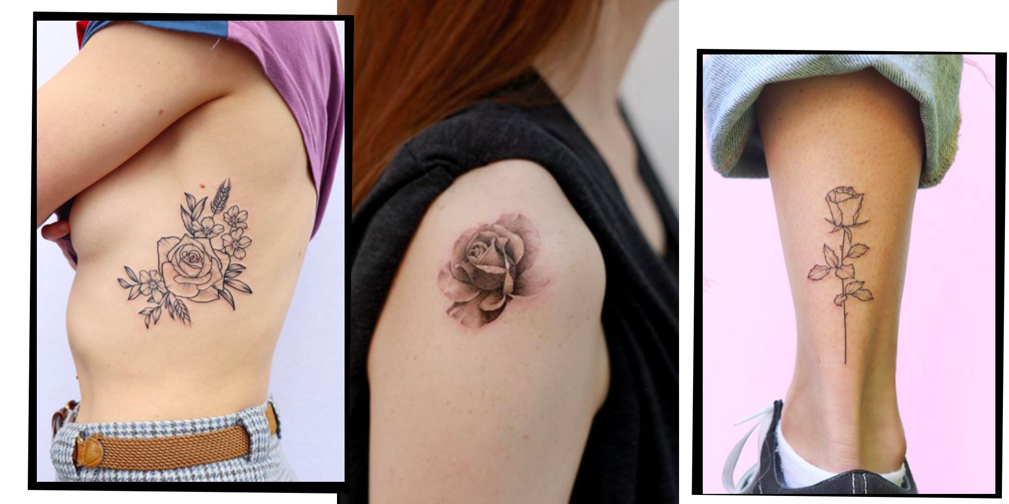 93831 Rose Tattoo Images Stock Photos  Vectors  Shutterstock