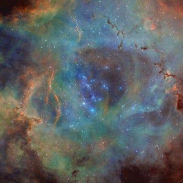 rosette nebula ngc 2237 sho palette