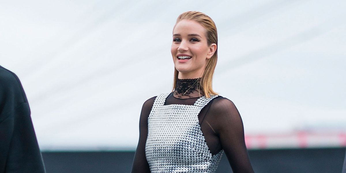 Rosie Huntington-Whiteley stepped out of her style comfort zone last night  – Rosie Huntington-Whiteley at the Alexander Wang show