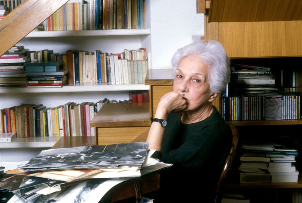 italian writer and journalist rossana rossanda, rome, 18th may 1996 photo by leonardo cendamogetty images