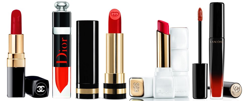 Red, Lipstick, Product, Cosmetics, Beauty, Lip care, Lip gloss, Pink, Lip, Tints and shades, 