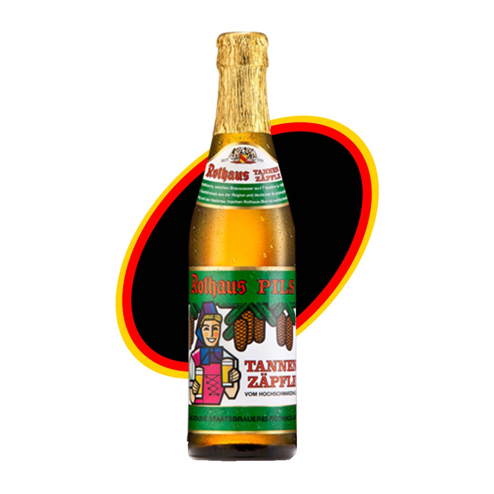 botella de cerveza Rothaus Pils