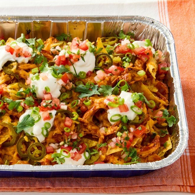 rotisserie chicken bbq nachos