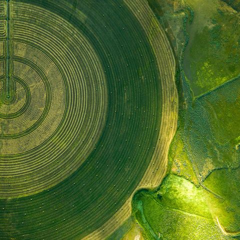 aerial photos farmland patterns