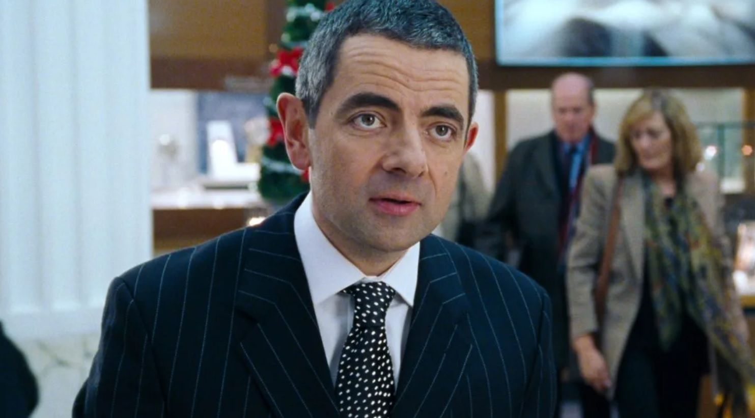 Love Actually trivia why Rowan Atkinson took ages to wrap gift