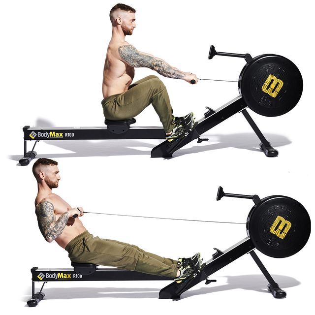 exercise machine, exercise equipment, indoor rower, free weight bar, gym, sports equipment, bench, physical fitness, weightlifting machine, weights,