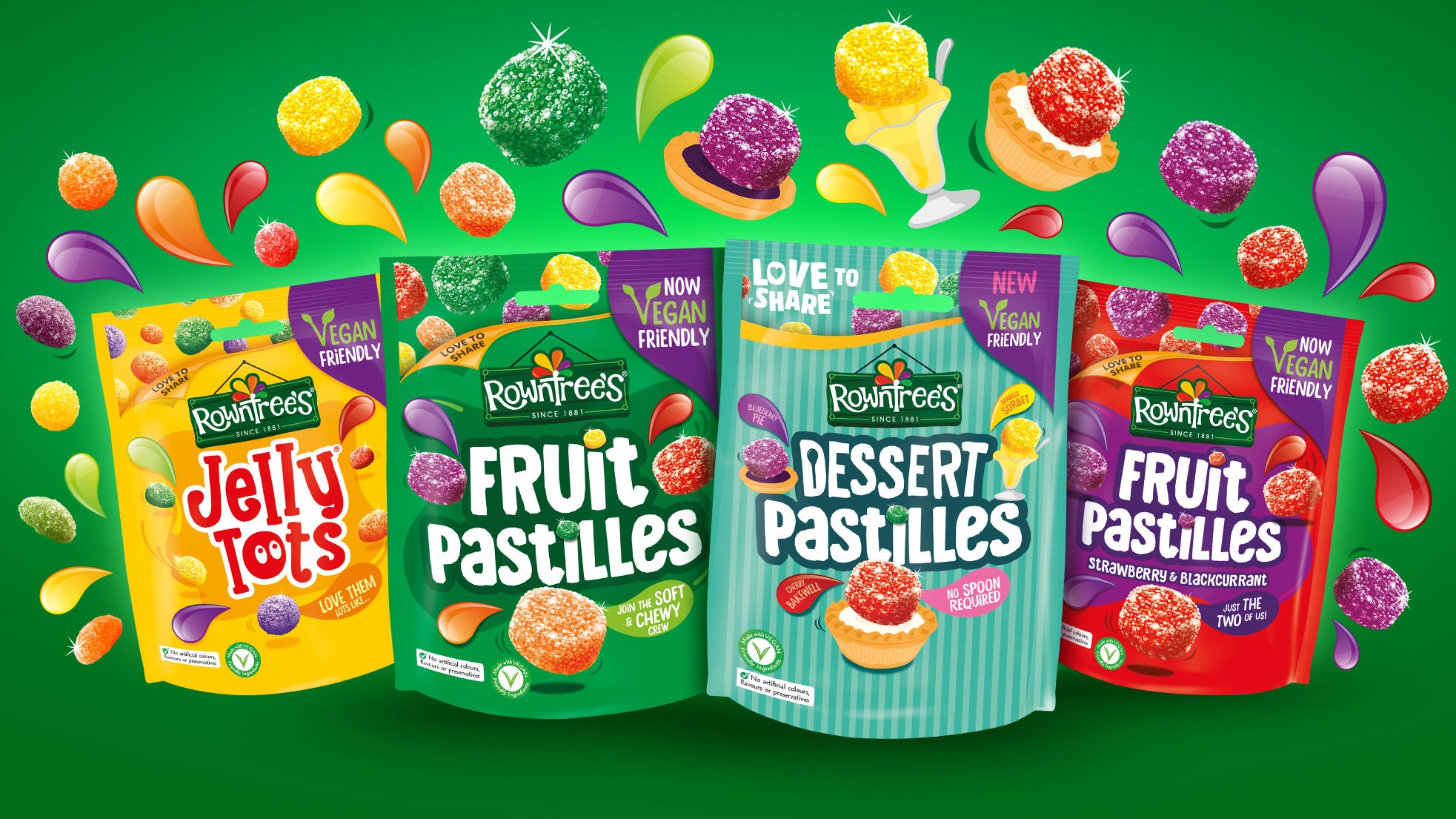 fruit pastilles now come in dessert flavours thanks to rowntree’s