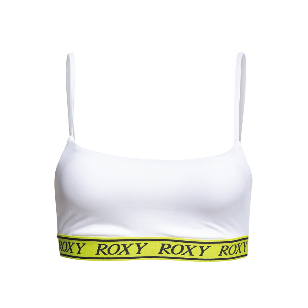 Brassiere, White, Clothing, Undergarment, Sports bra, Undergarment, Yellow, Crop top, T-shirt, 