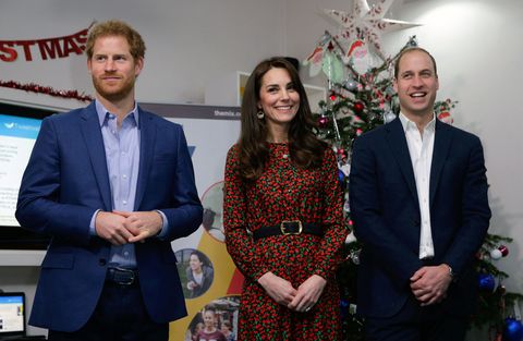 The Duke And Duchess Of Cambridge & Prince Harry Attend The Mix Christmas Party