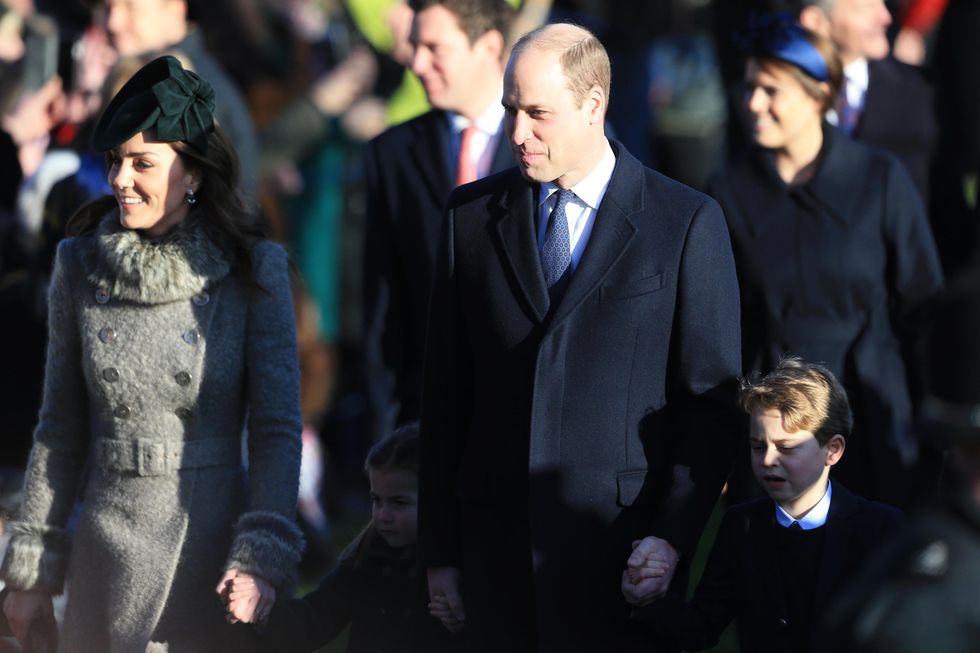 Prince George and Princess Charlotte join the Royal Family at church on Christmas Day 2019