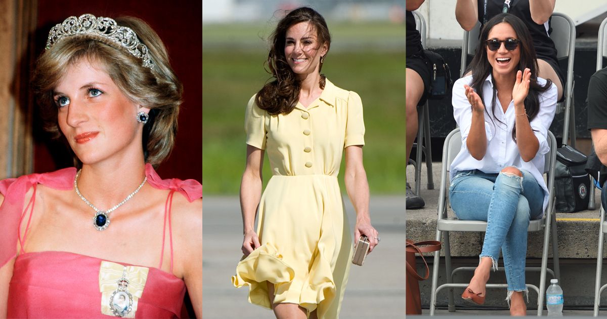 10 fashion protocols for British royal women: Queen Elizabeth always wears  gloves and Kate Middleton sticks to natural make-up – but how did Princess  Diana and Meghan Markle bend the rules?