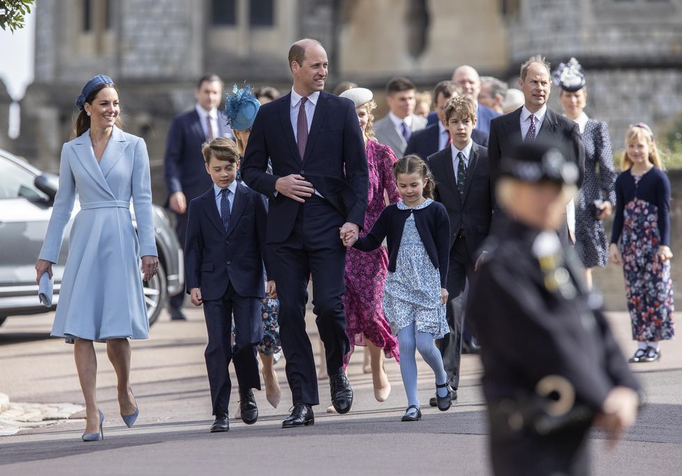 royal family attend easter service