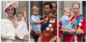 royal family trooping the colour first appearance