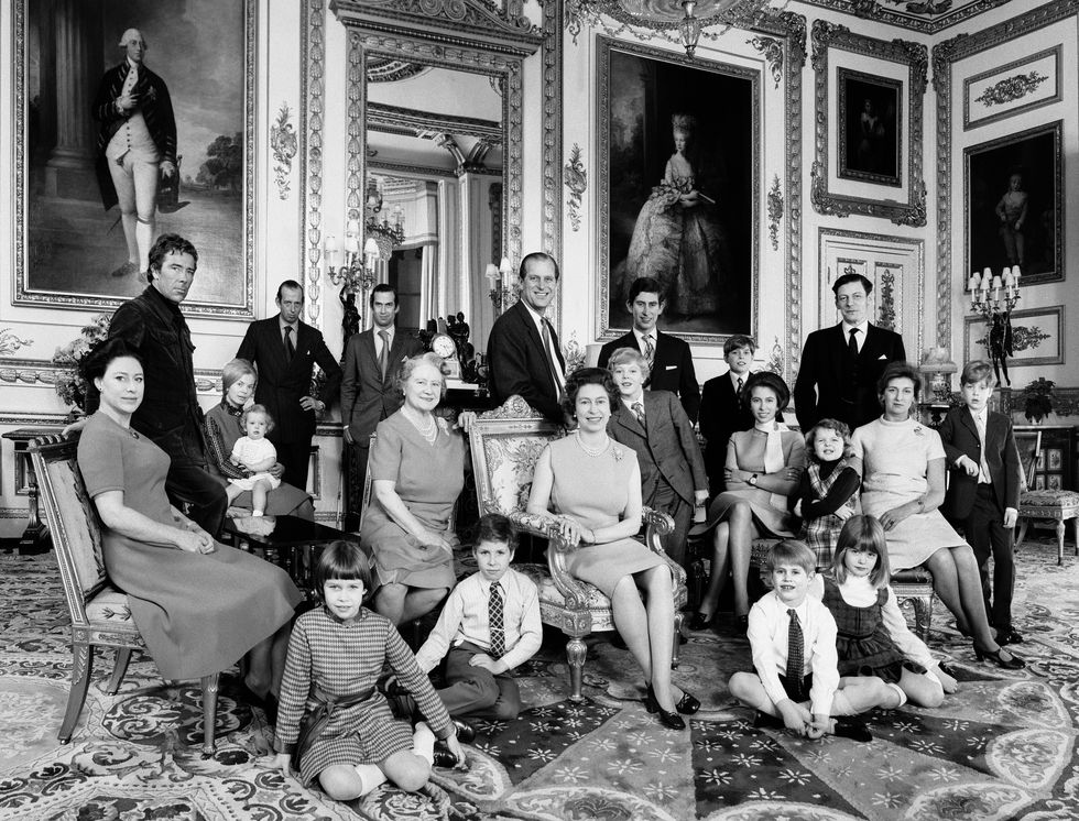The Royal Family at Windsor Castle in December 1971
