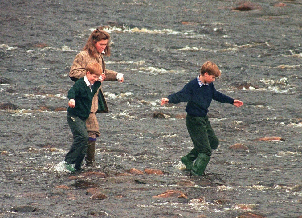 royal nanny tiggy legge bourke, prince william and prince harry