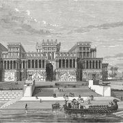 royal palace in nineveh, ancient city of the assyrian empire