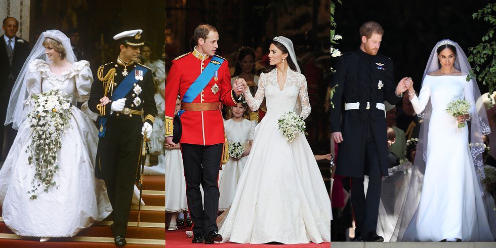 英國王室婚禮婚紗背後故事大公開！黛安娜、凱特、梅根三場世紀婚禮新娘白紗款式妳最喜歡哪一件？
