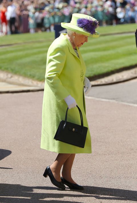 Queen Elizabeth II arriving at the Royal Wedding 2018