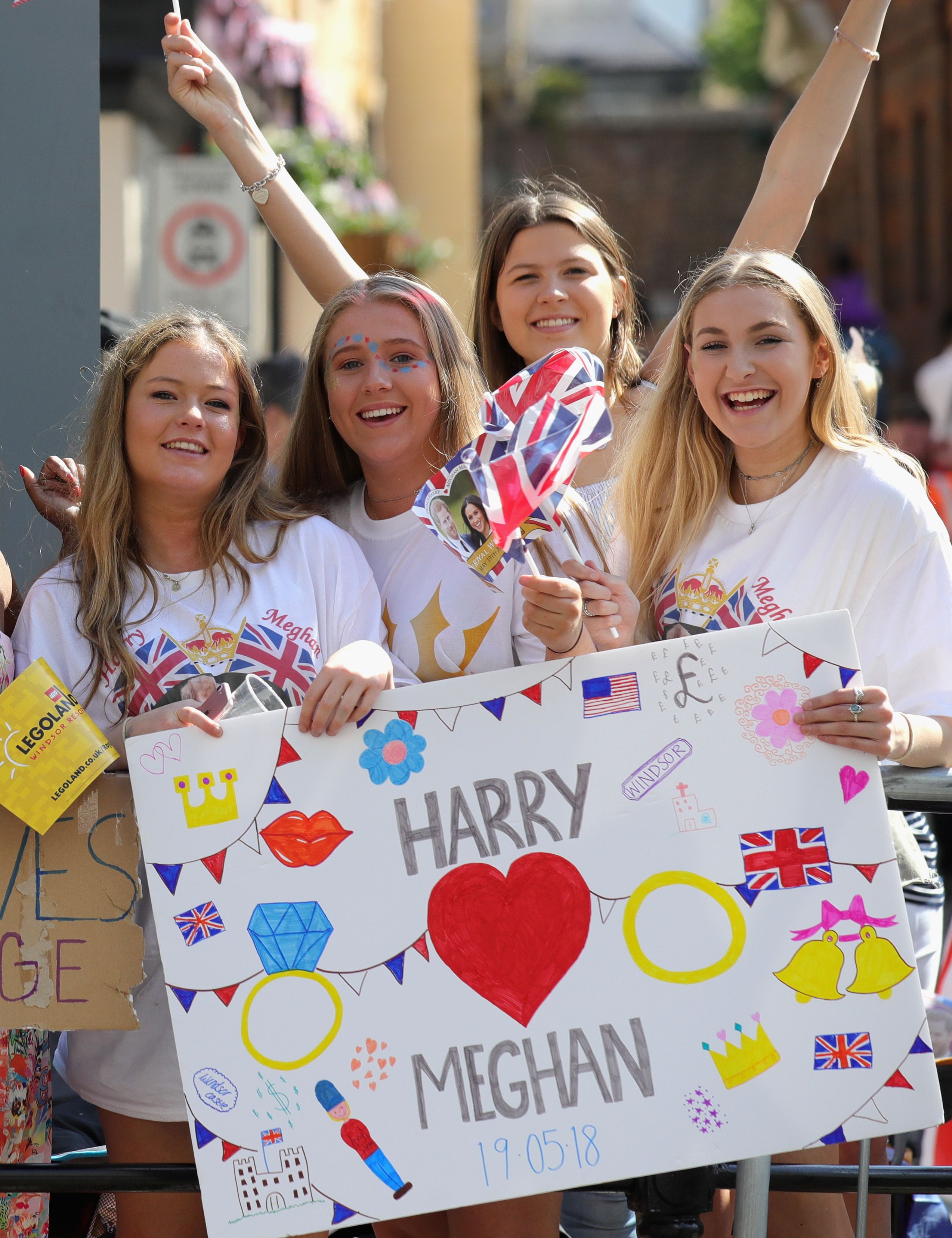 We Waited With 100,000 Fans to See Meghan Markle and Prince Harry