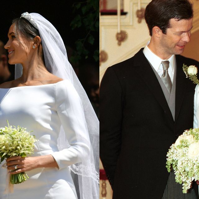 Boat neck royal wedding dresses