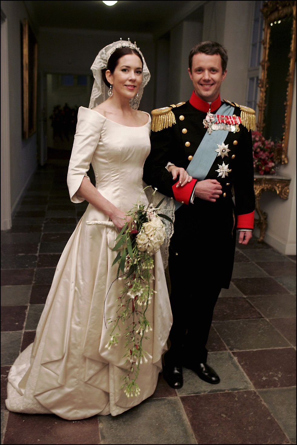 prins frederik en prinses mary van denemarken tijdens hun huwelijk