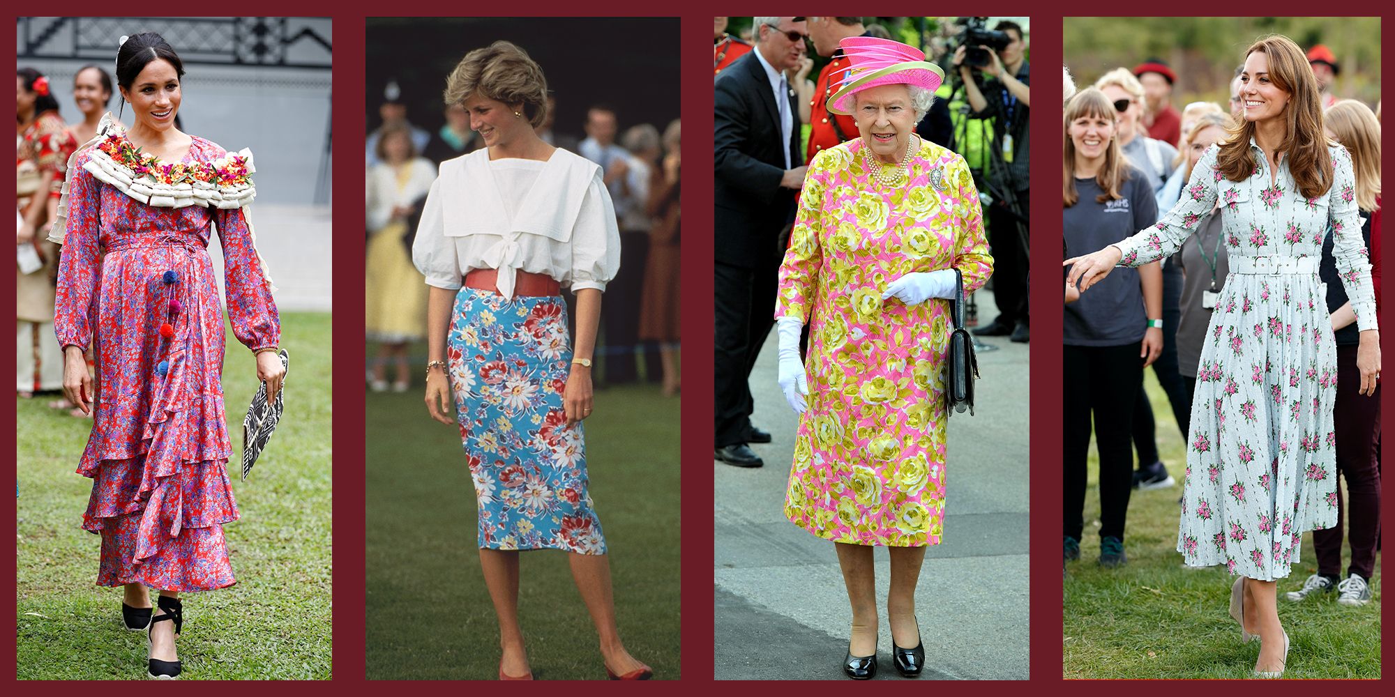 Princess diana floral clearance dress