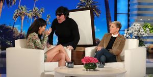 Kendall Jenner getting scared on Ellen's show