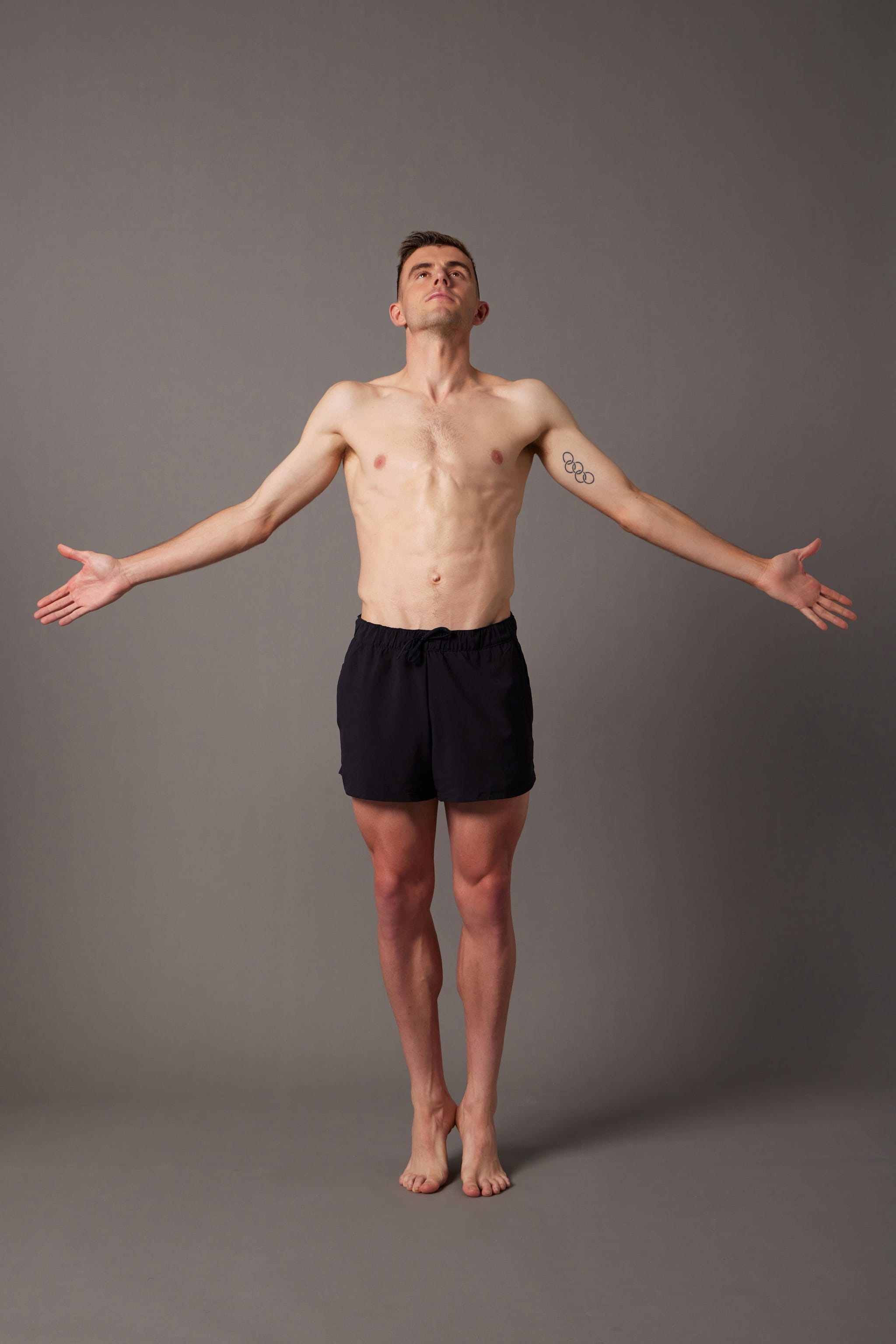 a man wearing shorts
