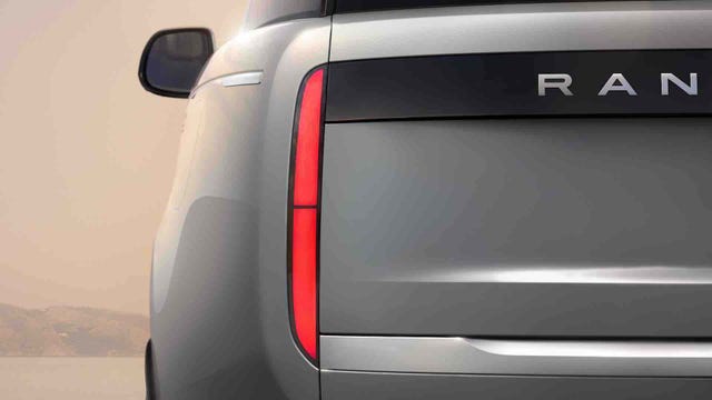 range rover ev rear teaser shot