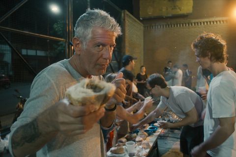 anthony bourdain stars in morgan neville's documentary, roadrunner, a focus features release courtesy of cnn  focus features