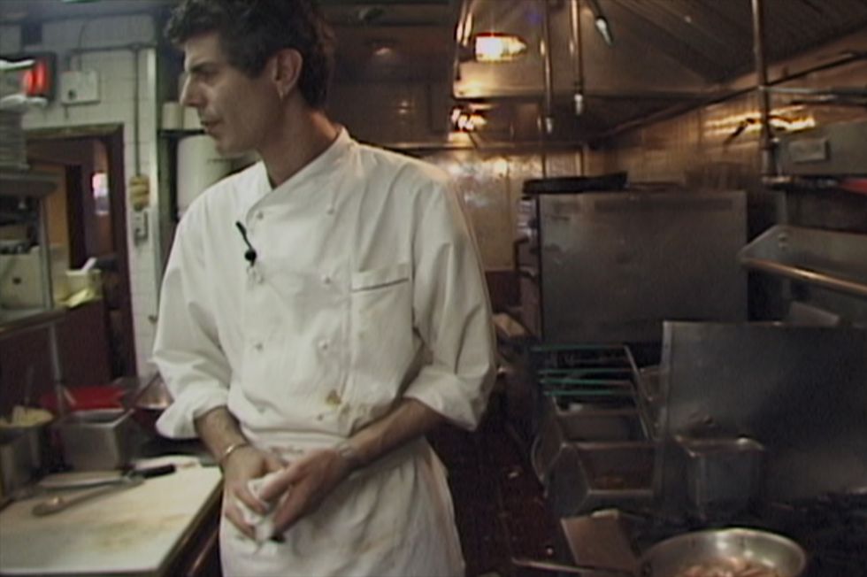 anthony bourdain stars in morgan neville's documentary, roadrunner, a focus features release courtesy of dmitri kasterine  focus features