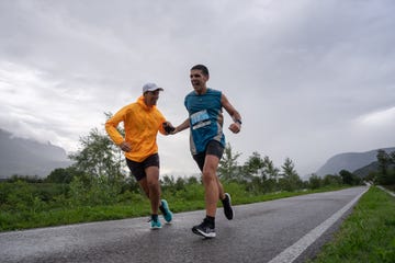 two runners participating in an outdoor race