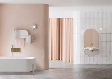 Tile, Room, Bathroom, Floor, Plumbing fixture, Wall, Interior design, Ceramic, Material property, Flooring, 