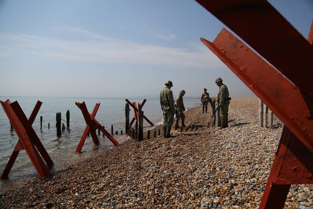 September 1944 Na grote verliezen in de Stille Oceaan bouwen de Japanners een enorm verdedigingsstelsel op het eiland Peleliu Duizenden Amerikanen sterven in een van de ergste veldslagen van WO IIBeeld uit Nazi Megastructures Japans Island of Death