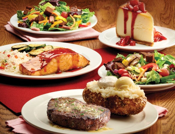 ruby tuesday dinner for two