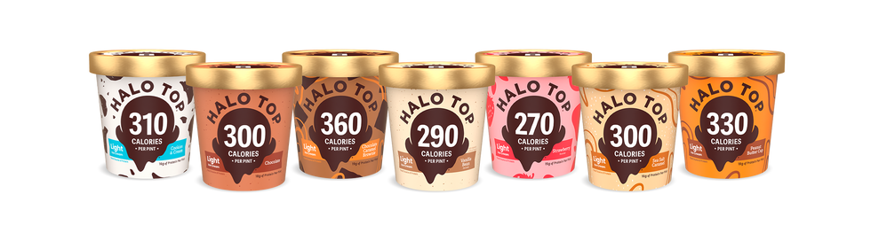 halo top light ice cream