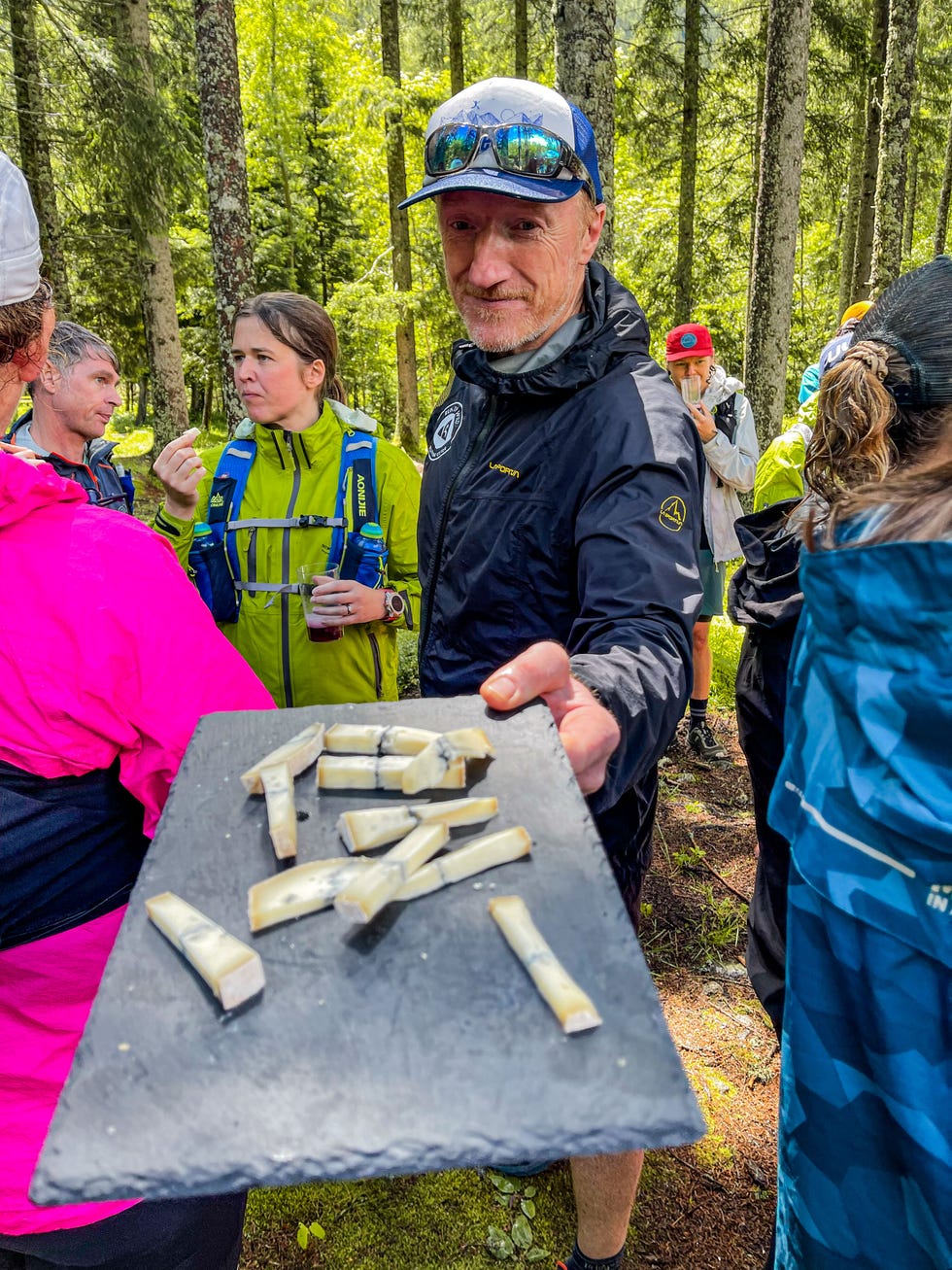 cheese tasting in the forest