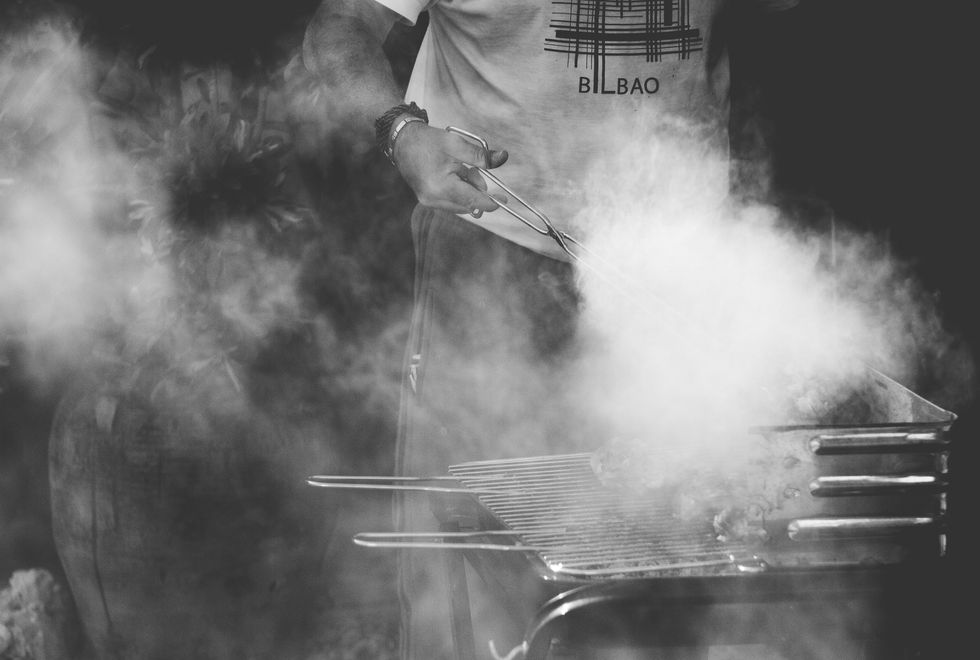Smoke, Grilling, Photography, Cooking, Black-and-white, 