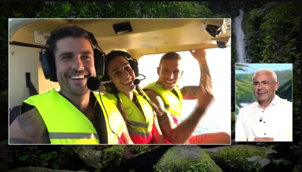 ruben torres en su salto del helicoptero en supervivientes