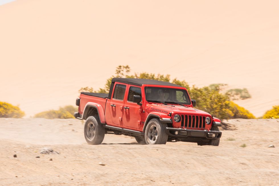 2020 jeep gladiator rubicon desert test whoops